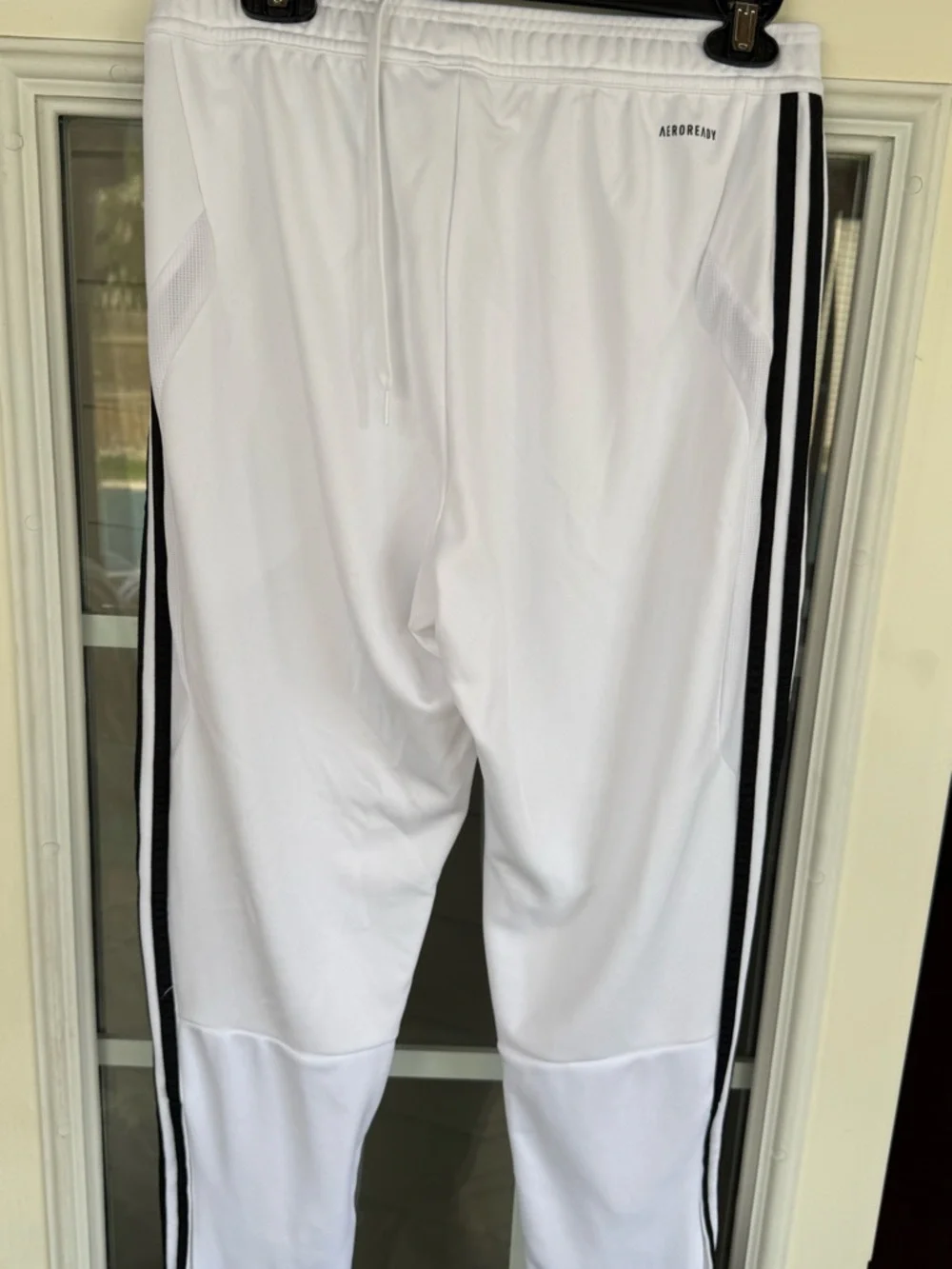 Adidas Men’s TIRO19 Football Soccer Pants DZ8767 White Black Med - Picture 3 of 8